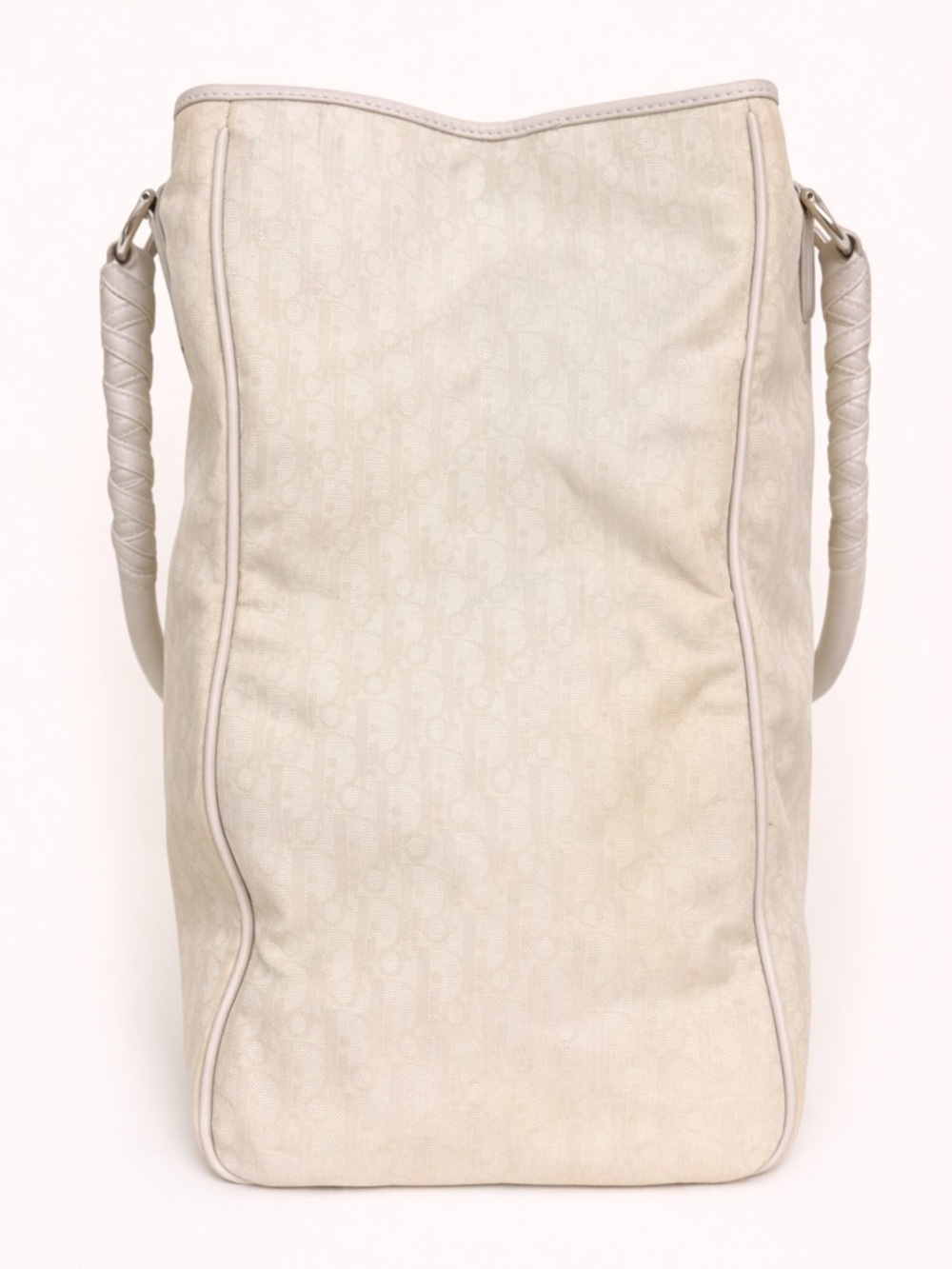 Christian Dior Diorissimo Trotter Canvas Tote Cream Charm - Picture 4 of 10